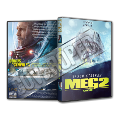 Meg 2 Çukur - Meg 2 The Trench - 2023 V2 Türkçe Dvd Cover Tasarımı